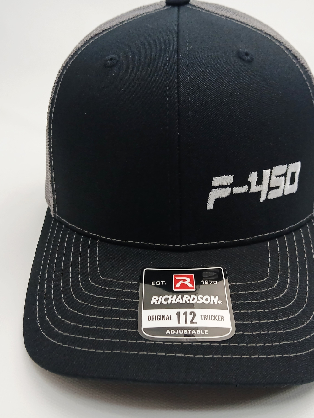 Richardson Black and Gray F-450 Trucker Hat